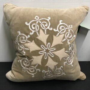 Celerie by Celerie Kemble Velvet Embroidered Decorative Throw Pillow